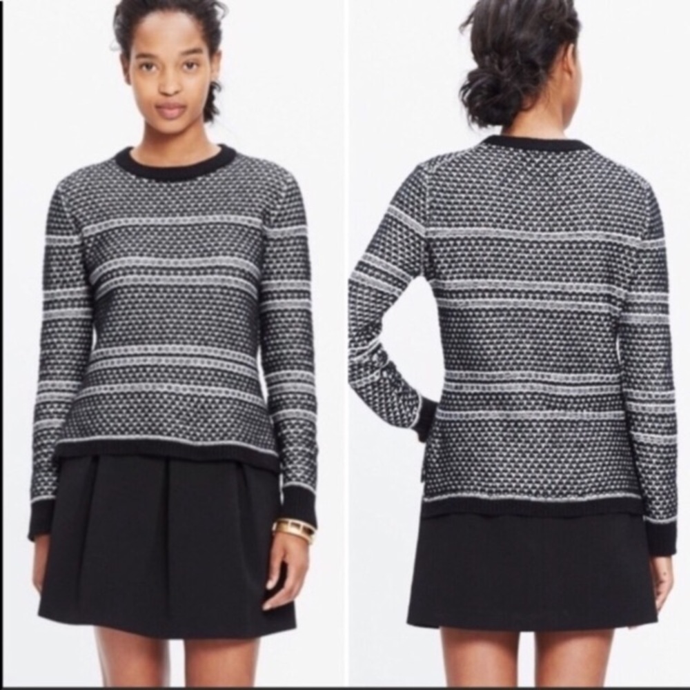 Madewell Fineprint Pullover Sweater NWOT